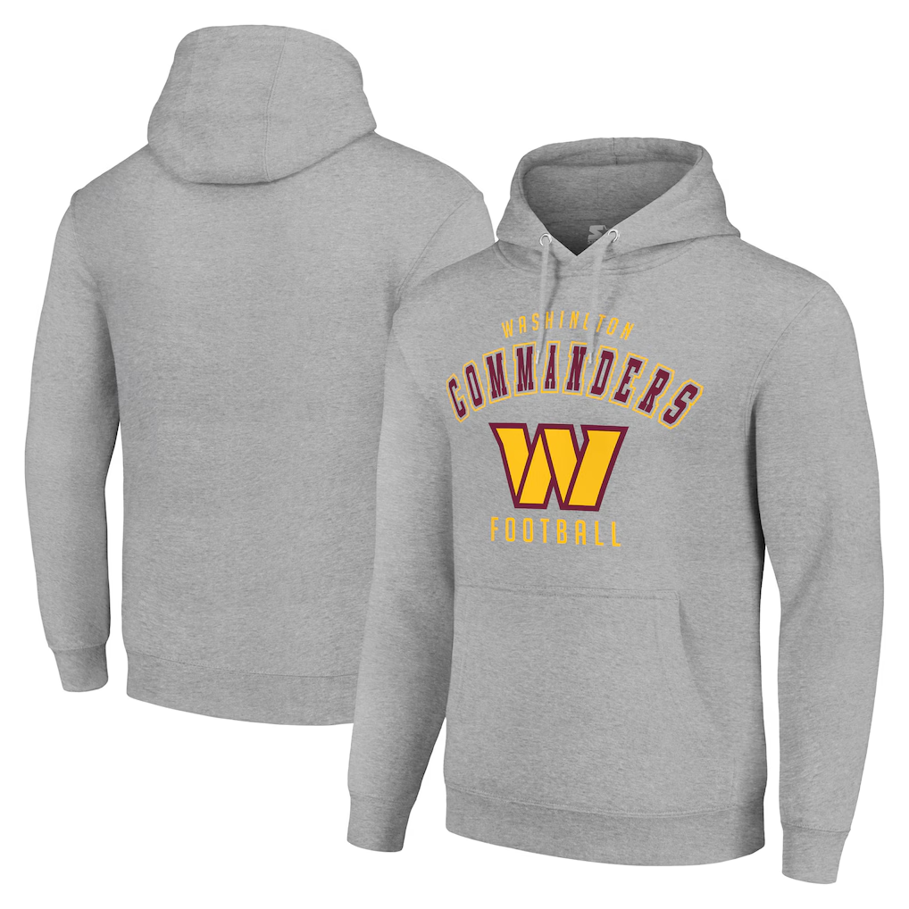Men's Washington Commanders Grey Pullover Hoodie Men's Washington Commanders Grey Pullover Hoodie